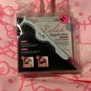 Eyelash Applicator Tool - Silver with Pink Tip